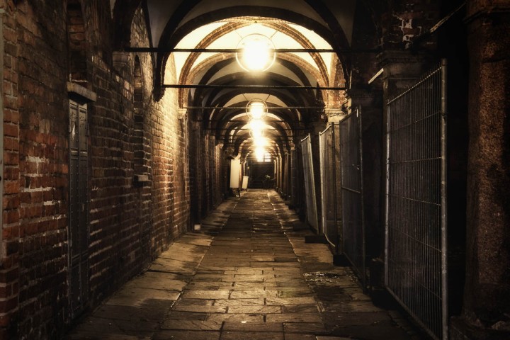 Old alley in Lubeck